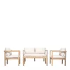 Drawer MIRANA Salon de jardin 4 personnes en bois d'acacia