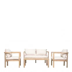 Drawer MIRANA Salon de jardin 4 personnes en bois d'acacia