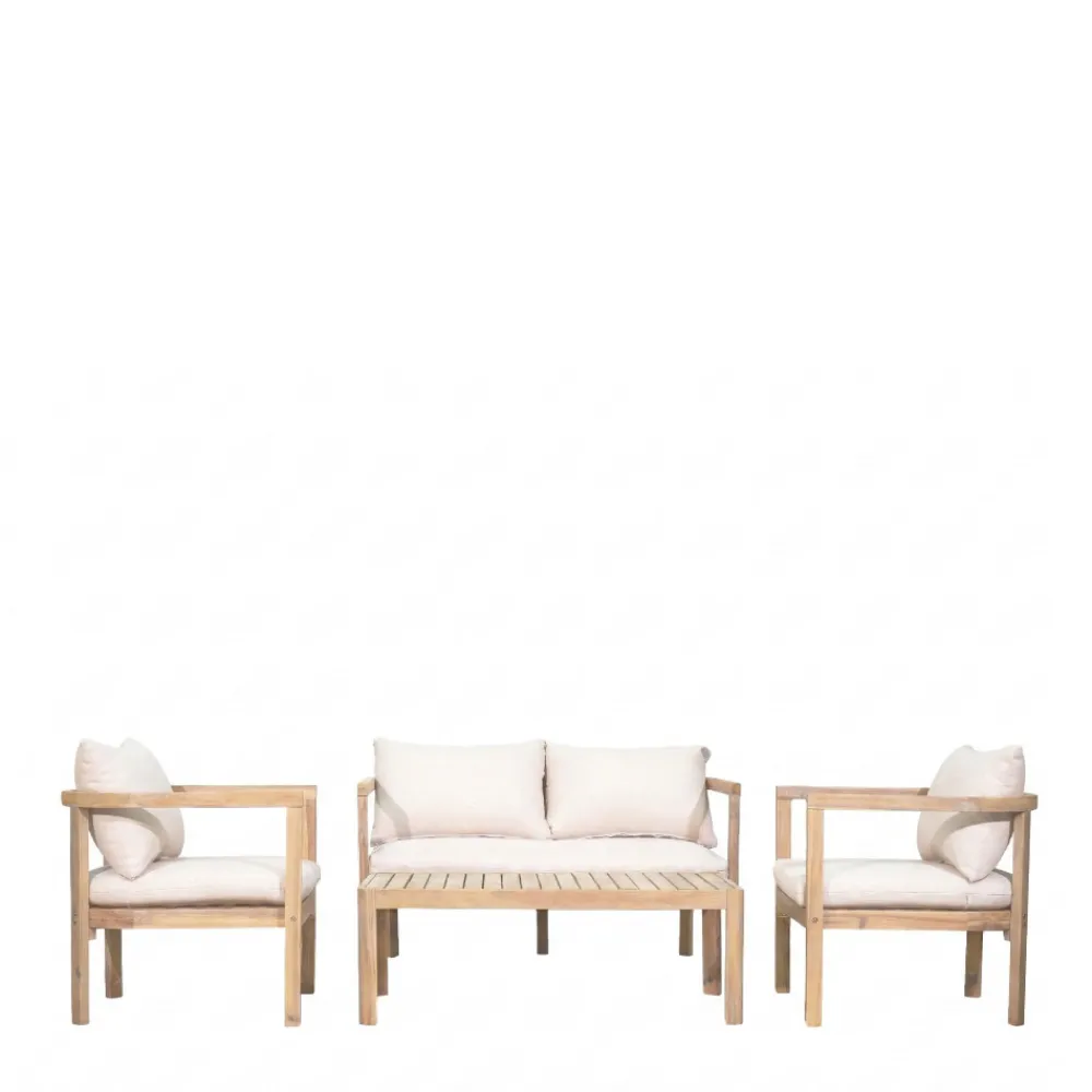 Drawer MIRANA Salon de jardin 4 personnes en bois d'acacia