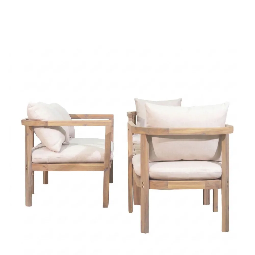Drawer MIRANA Salon de jardin 4 personnes en bois d'acacia