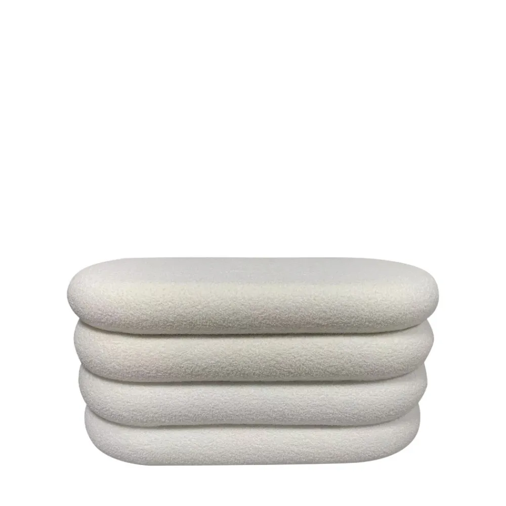 Drawer MIRO Banc coffre en tissu bouclette L85cm