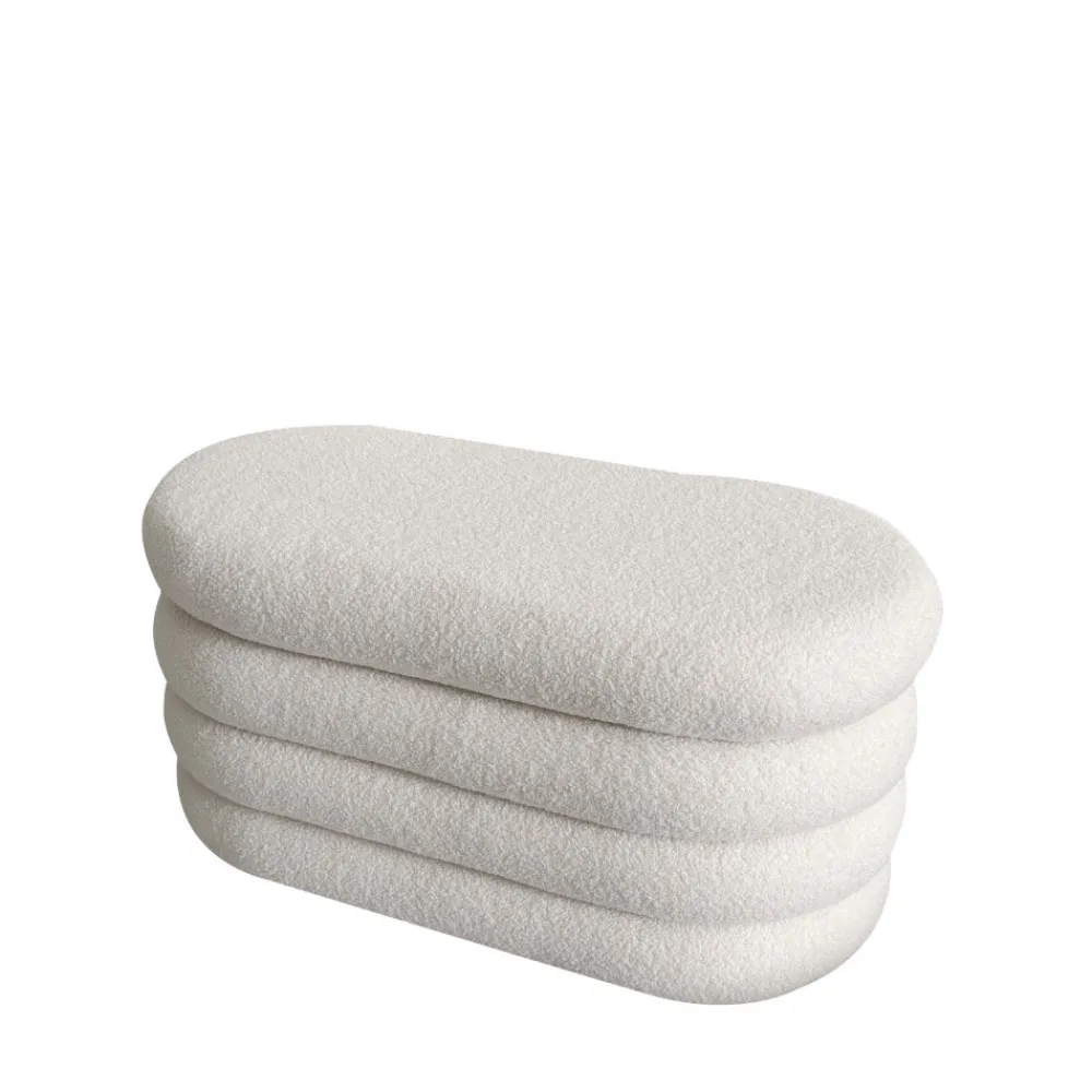 Drawer MIRO Banc coffre en tissu bouclette L85cm