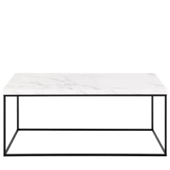 Drawer MIXO Table basse en effet marbre et métal 110x55cm