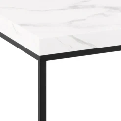 Drawer MIXO Table basse en effet marbre et métal 110x55cm