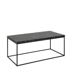 Drawer MIXO Table basse en effet marbre et métal 110x55cm