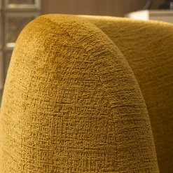 Drawer MO Fauteuil rond en tissu chenille