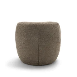 Drawer MO Fauteuil rond en tissu bouclette