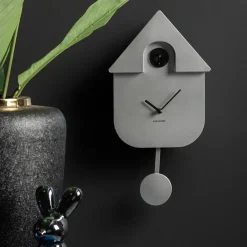 Karlsson MODERN CUCKOO Horloge à pendule finition métallisée