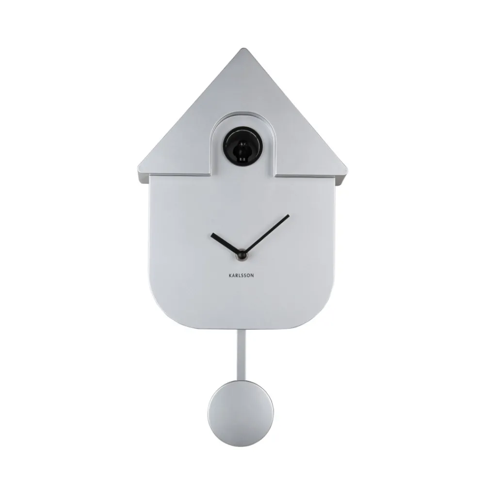 Karlsson MODERN CUCKOO Horloge à pendule finition métallisée