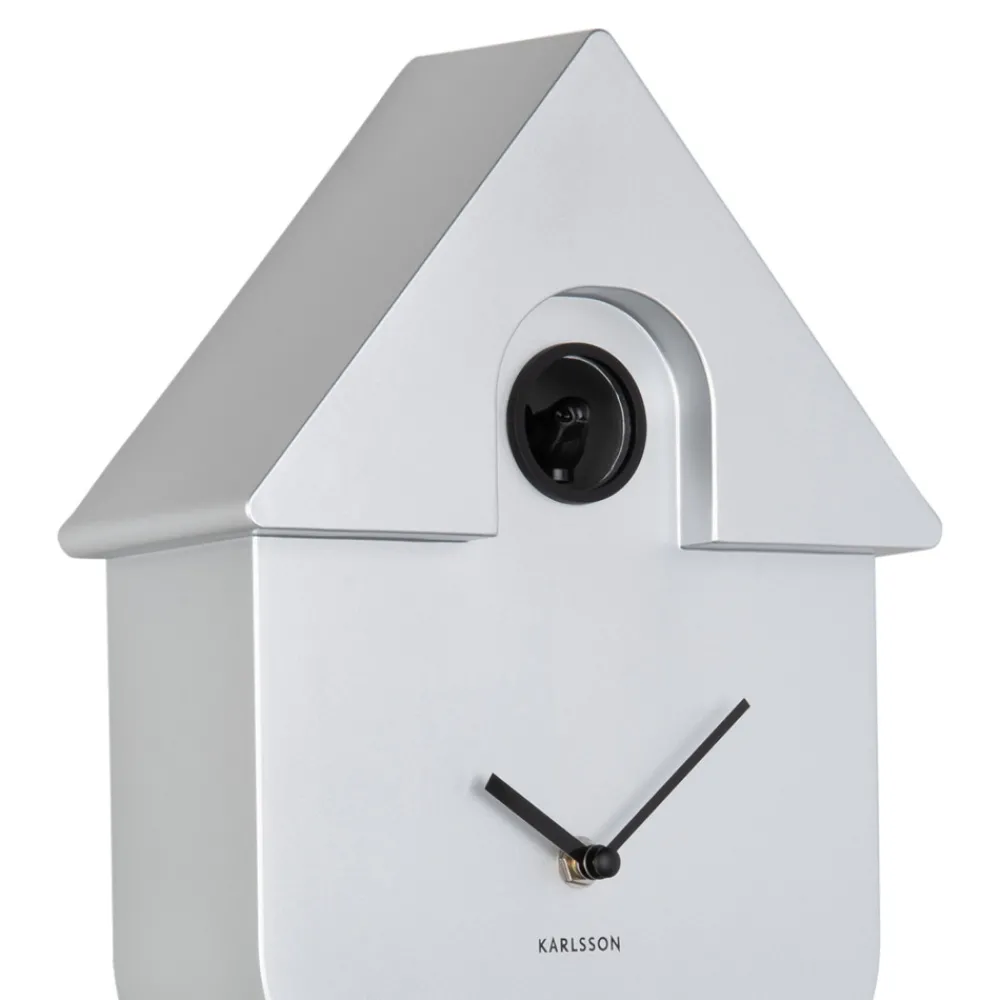 Karlsson MODERN CUCKOO Horloge à pendule finition métallisée