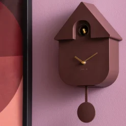 Karlsson MODERN CUCKOO ORO Horloge murale en métal avec coucou