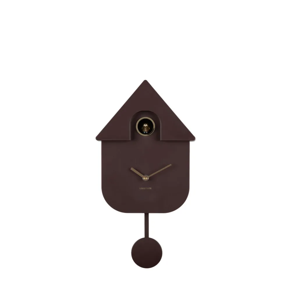 Karlsson MODERN CUCKOO ORO Horloge murale en métal avec coucou