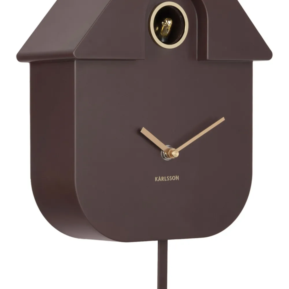 Karlsson MODERN CUCKOO ORO Horloge murale en métal avec coucou