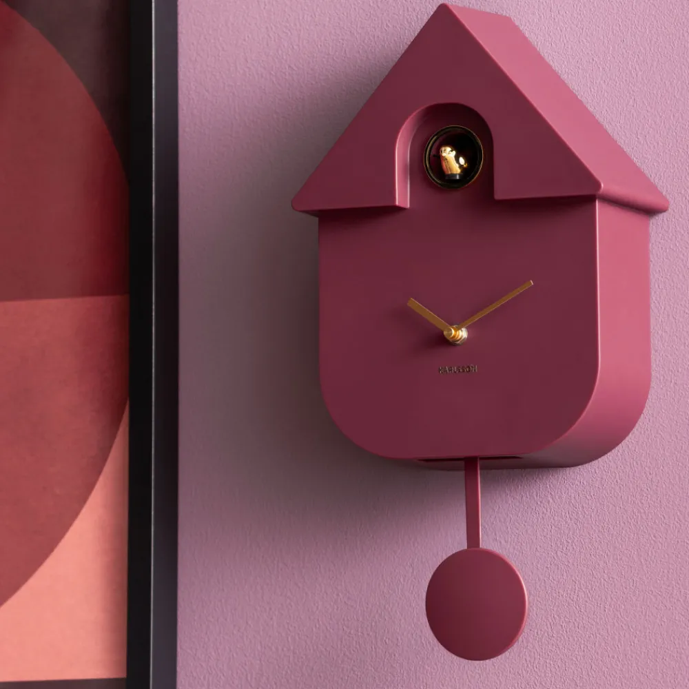 Karlsson MODERN CUCKOO ORO Horloge murale en métal avec coucou