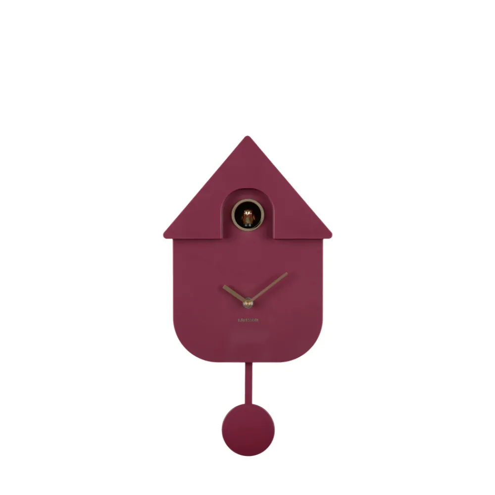 Karlsson MODERN CUCKOO ORO Horloge murale en métal avec coucou