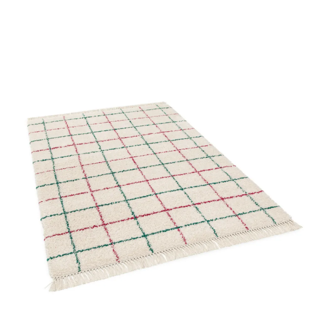 Drawer MOKA Tapis à motif quadrillage coloré