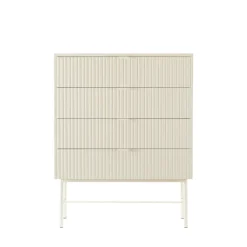 Drawer MOLLY Commode 4 tiroirs en bois et métal L79cm