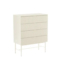 Drawer MOLLY Commode 4 tiroirs en bois et métal L79cm