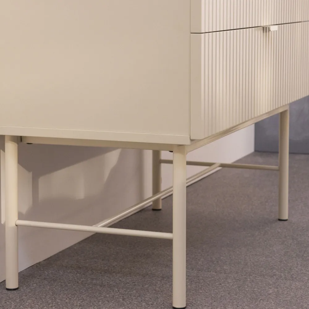 Drawer MOLLY Commode 4 tiroirs en bois et métal L79cm