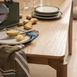 Drawer MONA Table à manger extensible 6 à 10 personnes en bois 160-205x90cm