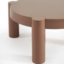 Drawer MOPI Table basse ronde en bois laqué ø85cm
