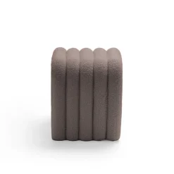Drawer MUI Lot de 2 tabourets rembourrés en tissu bouclette