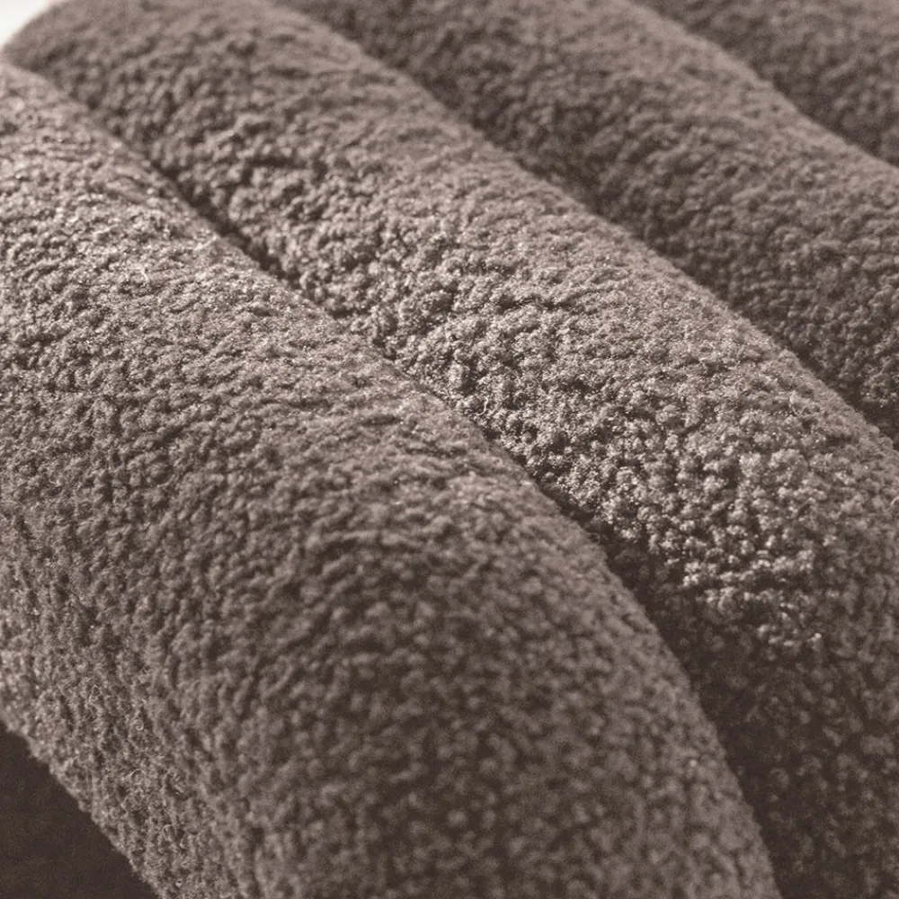Drawer MUI Lot de 2 tabourets rembourrés en tissu bouclette