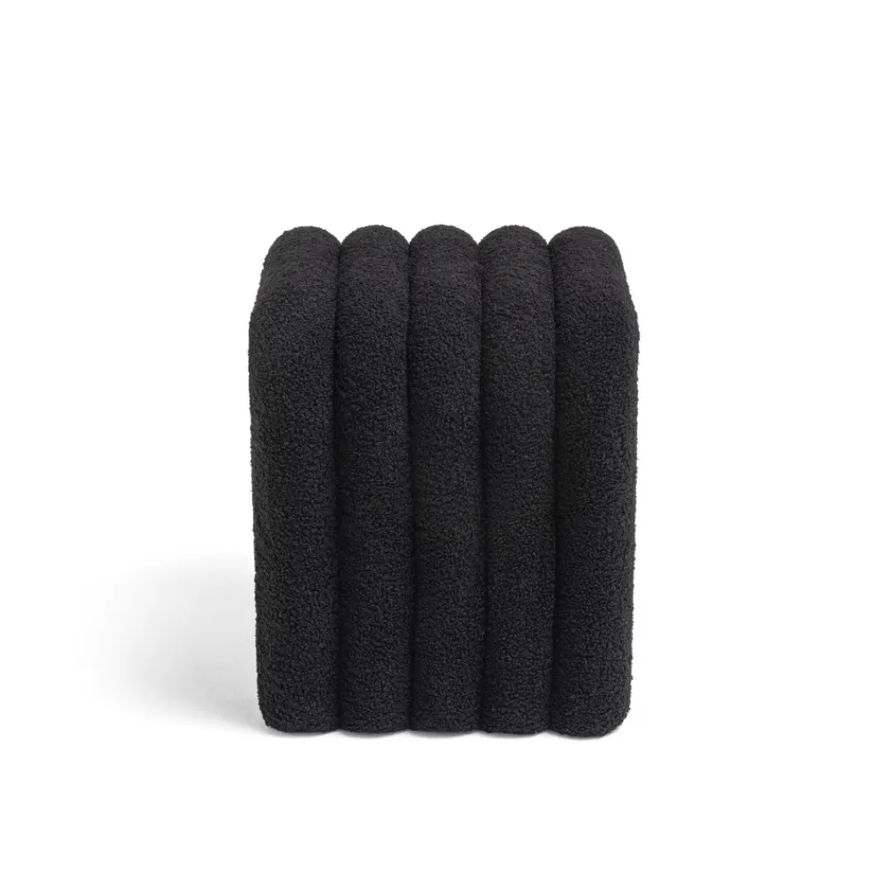 Drawer MUI Lot de 2 tabourets rembourrés en tissu bouclette