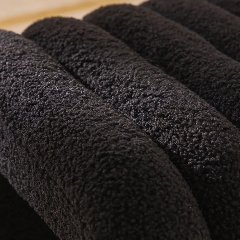 Drawer MUI Lot de 2 tabourets rembourrés en tissu bouclette