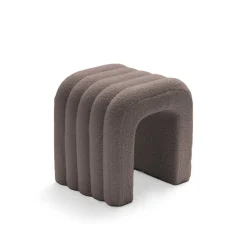 Drawer MUI Lot de 2 tabourets rembourrés en tissu bouclette