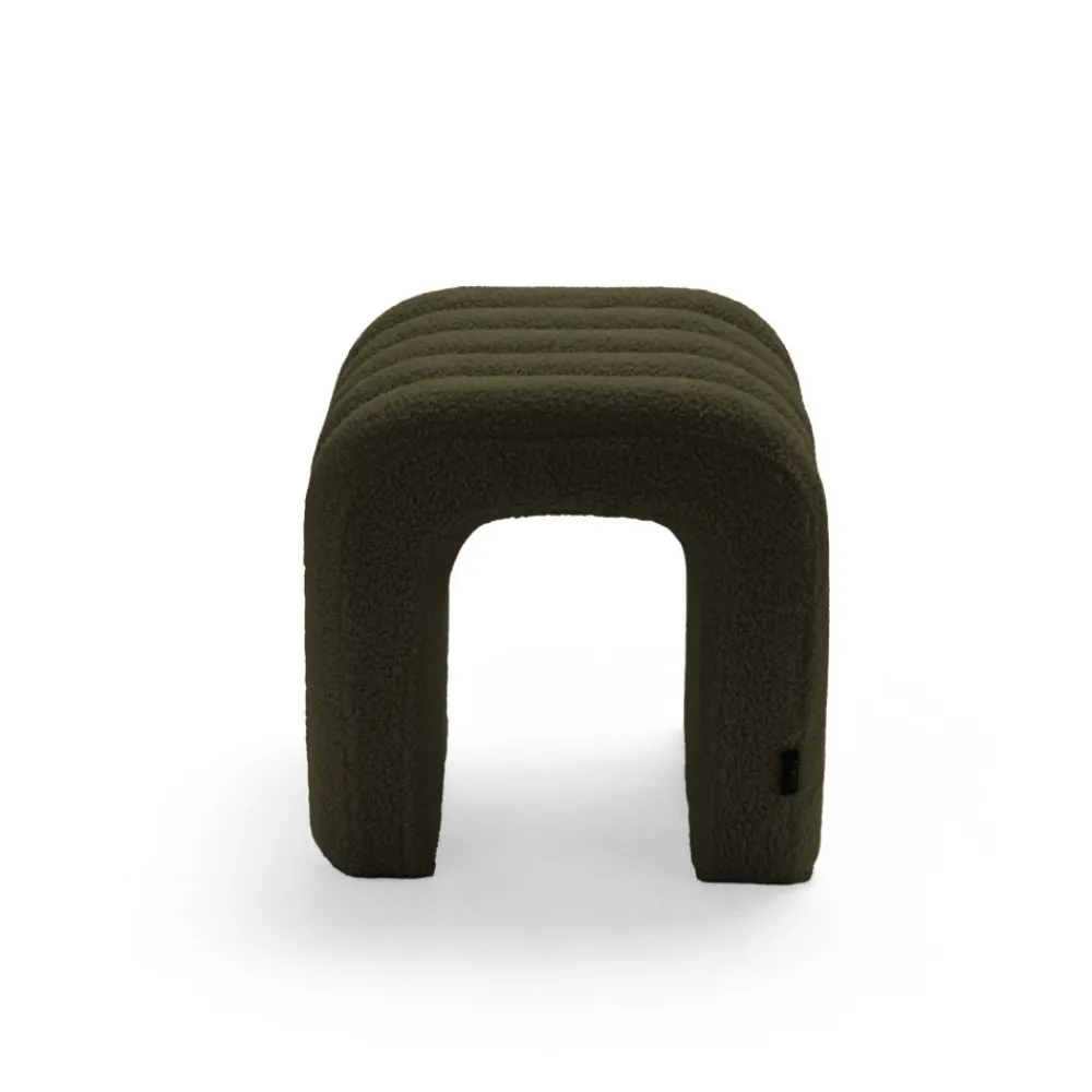 Drawer MUI Tabouret rembourré en tissu bouclette