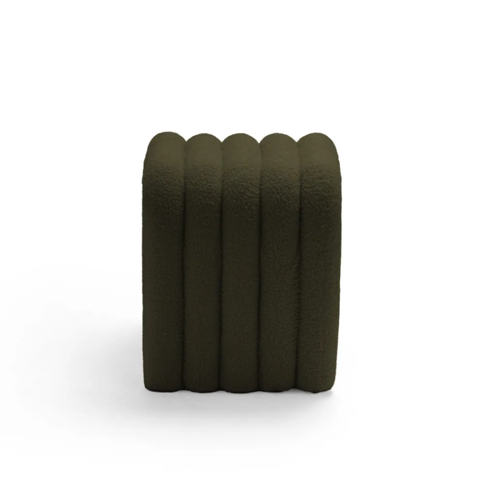 Drawer MUI Tabouret rembourré en tissu bouclette