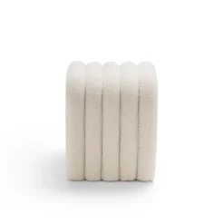 Drawer MUI Tabouret rembourré en tissu bouclette