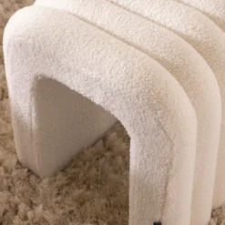 Drawer MUI Tabouret rembourré en tissu bouclette