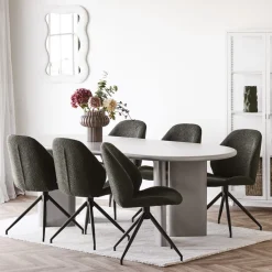 House Nordic NAGANO Table à manger 10 personnes ovale en bois