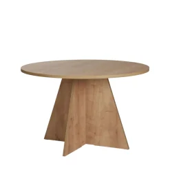 Drawer NARO Table à manger 4 personnes ronde en bois