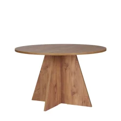 Drawer NARO Table à manger 4 personnes ronde en bois