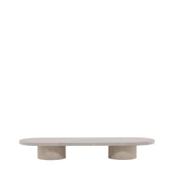 Venture Home NARVIK Table basse ovale effet marbre 190x60cm