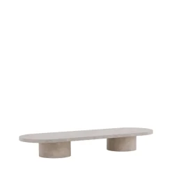Venture Home NARVIK Table basse ovale effet marbre 190x60cm