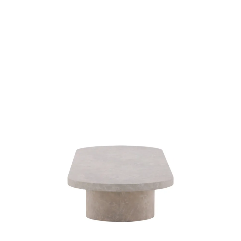 Venture Home NARVIK Table basse ovale effet marbre 190x60cm