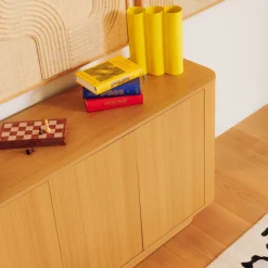 Drawer NAVAN Buffet 4 portes en bois L180cm