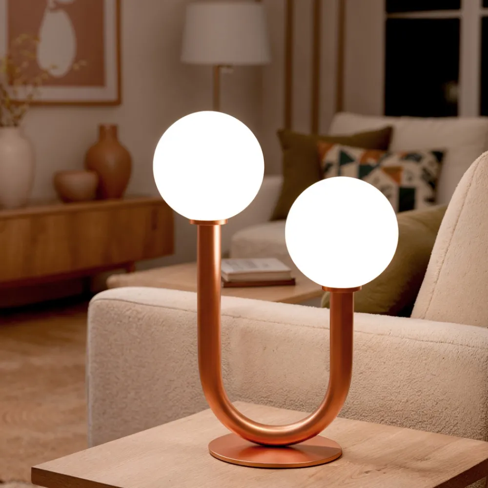 Drawer NEA Lampe à poser en métal et verre