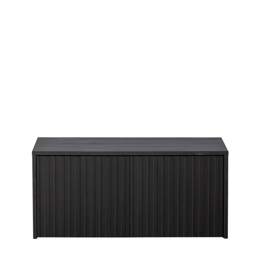 Woood NEW GRAVURE Banc d'entrée avec rangement en bois L88cm