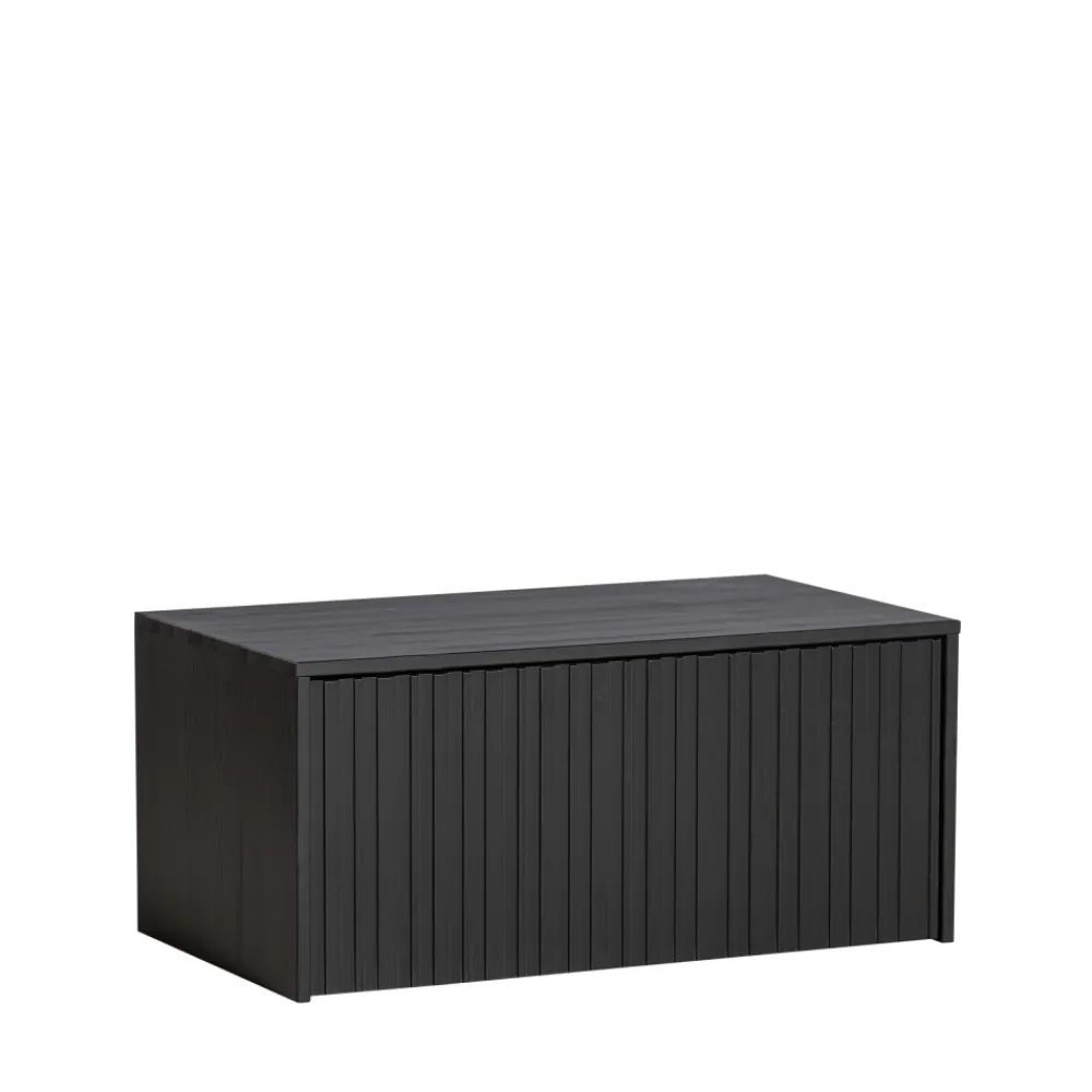 Woood NEW GRAVURE Banc d'entrée avec rangement en bois L88cm