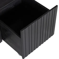 Woood NEW GRAVURE Banc d'entrée avec rangement en bois L88cm