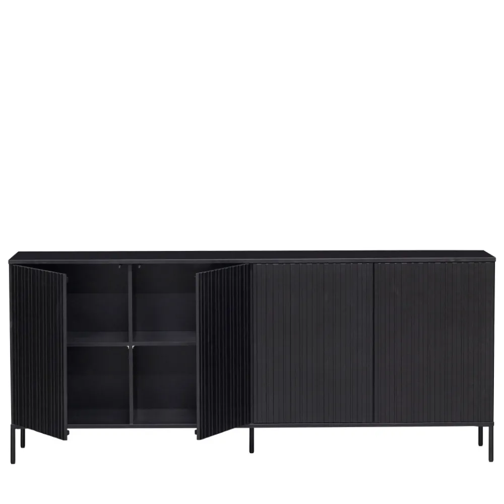 Woood NEW GRAVURE Buffet 4 portes en bois L200cm