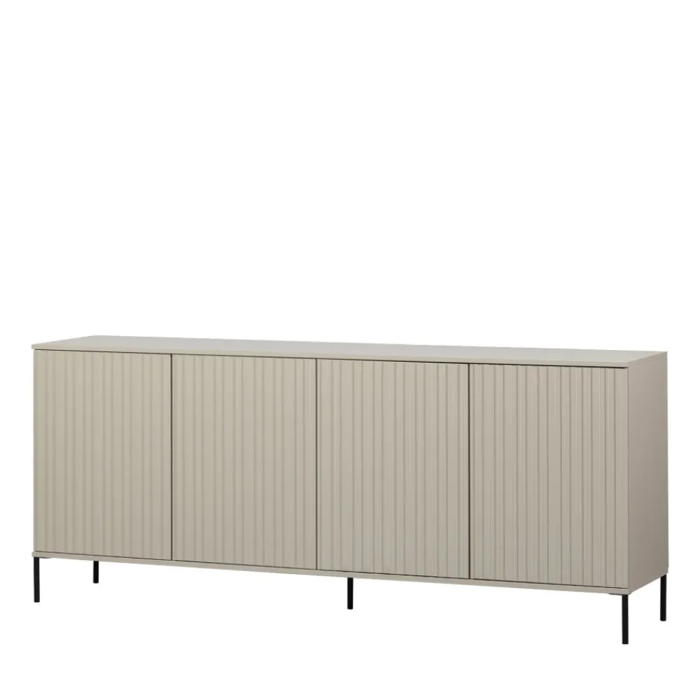 Woood NEW GRAVURE Buffet 4 portes en bois L200cm