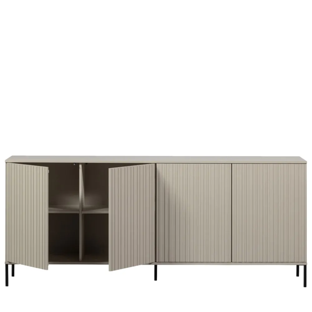 Woood NEW GRAVURE Buffet 4 portes en bois L200cm