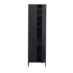 Woood NEW GRAVURE Colonne de rangement en bois 2 portes 1 tiroir H210cm
