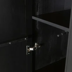 Woood NEW GRAVURE Colonne de rangement en bois 2 portes 1 tiroir H210cm